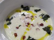 Una foto de melón yogurt