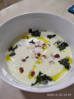 Una foto de Gazpacho de pepino y melón