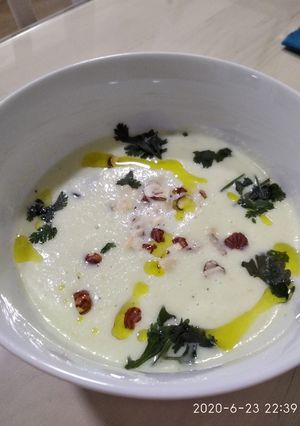 Una foto de Gazpacho de pepino y melón