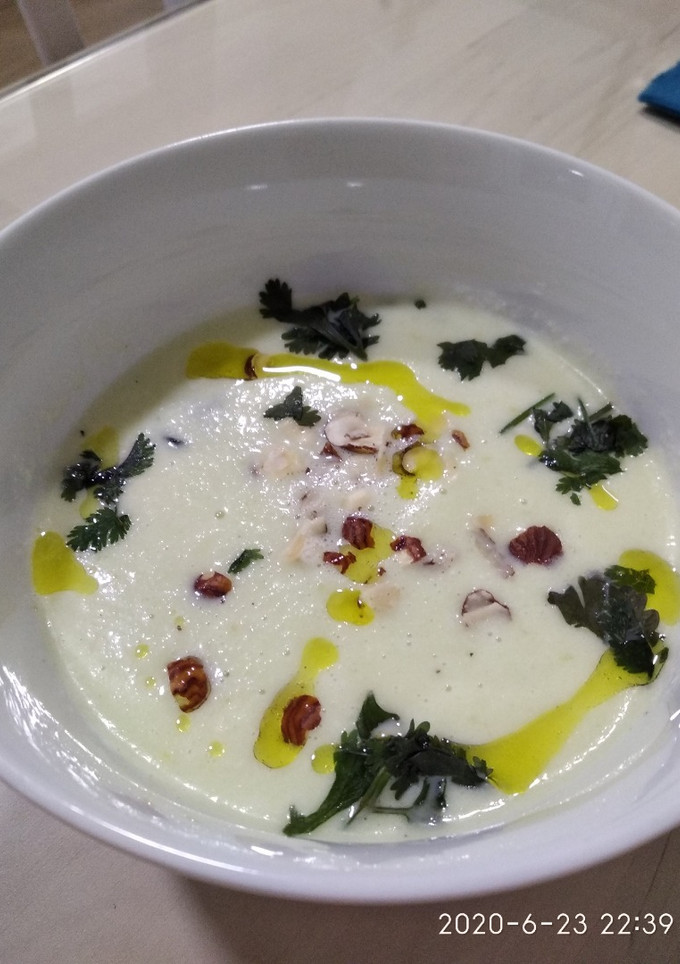Una foto de Gazpacho de pepino y melón