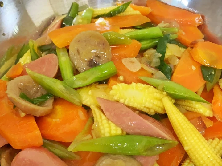 Langkah Gampang Membikin Resep Capcay Sayuran &amp;amp; Bakso yang Bikin Ngiler Anti Ribet, Uenak Banget