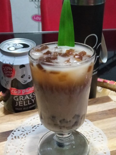 Foto resep Grass Jelly Milk Tea