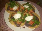 Tinga de pollo en chile chipotle