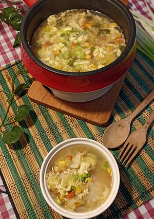 Foto resep Sup Telur Simple