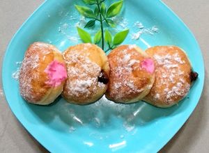 Foto resep Bomboloni / Donat isi tanpa kentang (isian coklat goldenfil)
