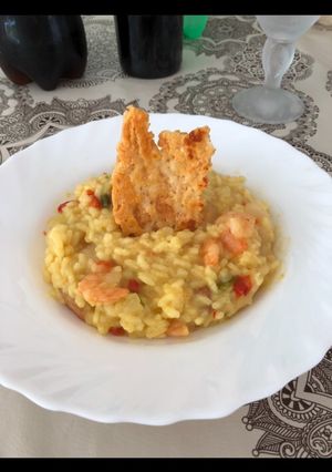 Una foto de Risotto a la Milanese