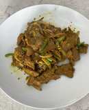 Stir Fried Beef Liver with Fresh Turmeric