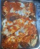 Ravioles Caseros Rellenos de Pollo, Mortadela y Espinaca con Salsa de Pollo