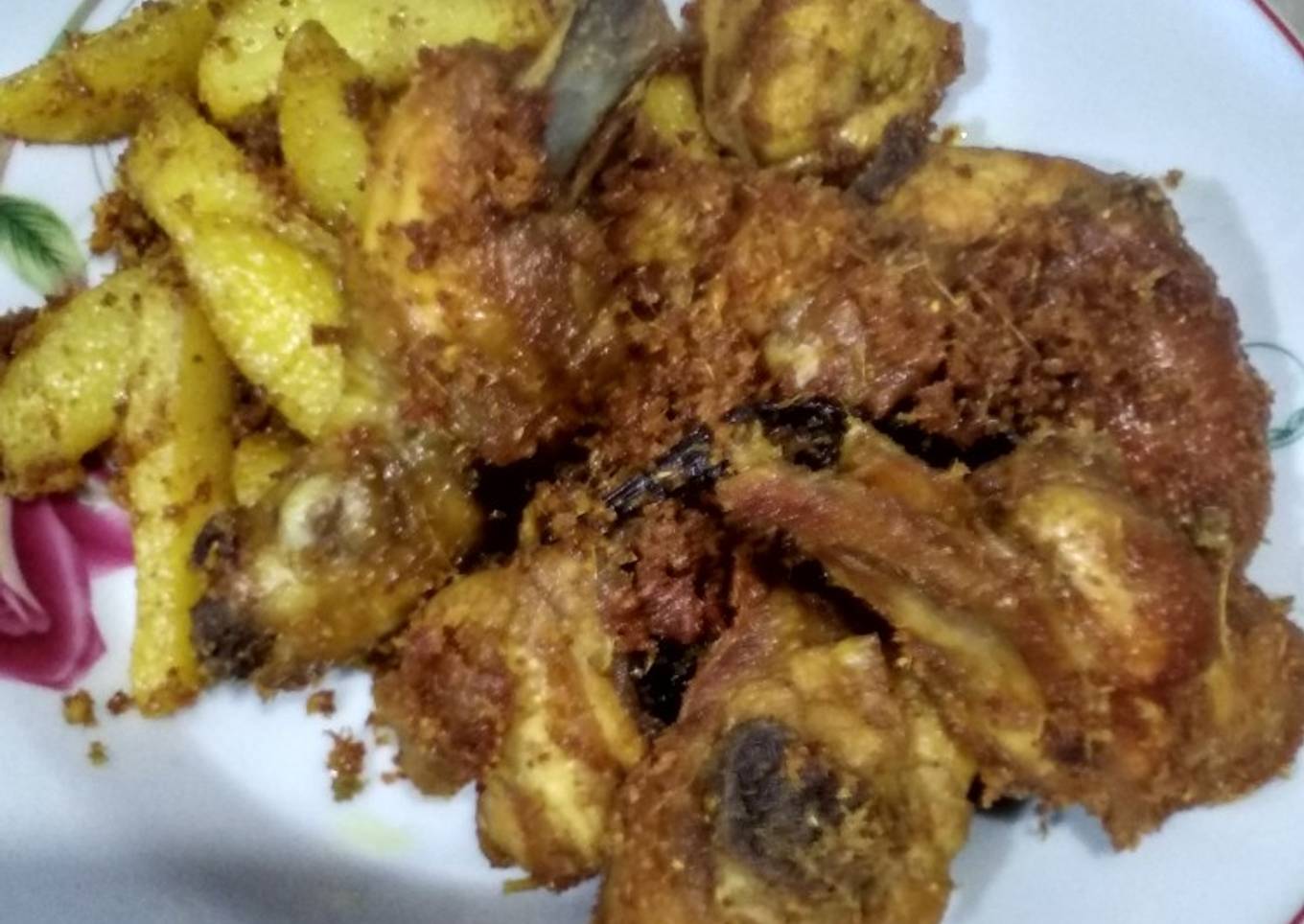 Ungkep ayam & kentang