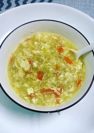 Hình của món Súp saffron diên mạch cho bé.
