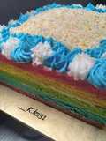 Steamed Rainbow Cake -081-