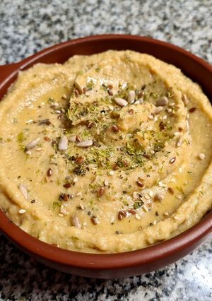 Una foto de Hummus de berenjena asada 🍆