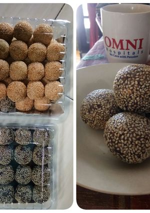 Foto resep Onde Wijen no kentang...garing di luar lembut di dalam😄😄😄