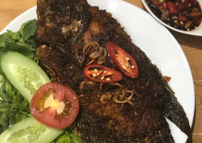 Gurame bakar pedas manis