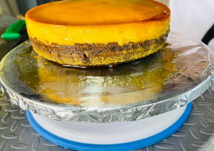 Choco flan (pastel imposible) Receta de JEFTE ABENADAD AVENDA�O ZAVALETA-  Cookpad