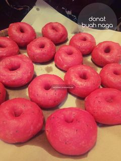 Foto resep Donat buah naga
