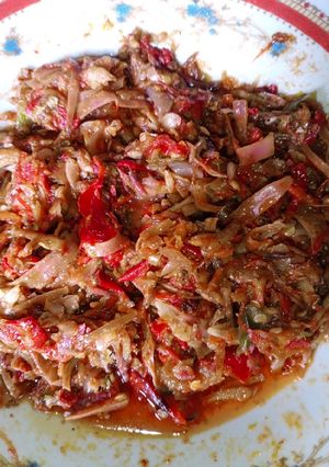 Foto resep Sambal tuktuk kecombrang mix teri