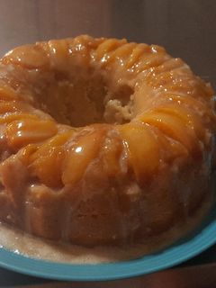 A picture of Peach Upside-Down Bundt Cake.