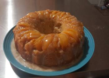 Easiest Way to Cook Delicious Peach UpsideDown Bundt Cake