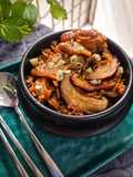 Soy Mushroom Chicken Rice