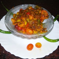 Instant karaunde or mirch ka achaar A picture of Instant karaunde or mirch ka achaar.