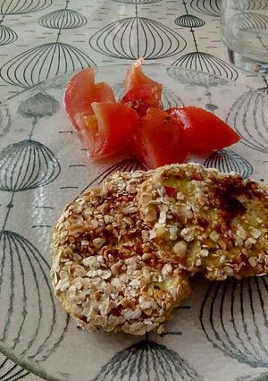 Una foto de Hamburguesas de Coliflor y pollo