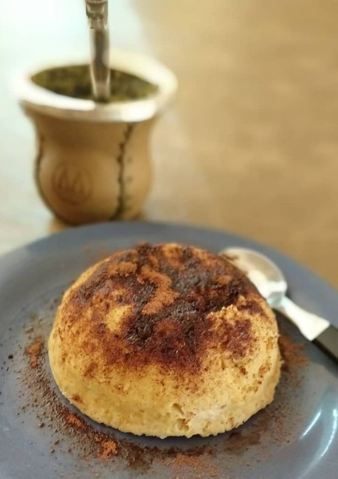 Una foto de Budín de manzana exprés (y sin harina!!)