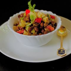 A picture of Black Chana Chaat.