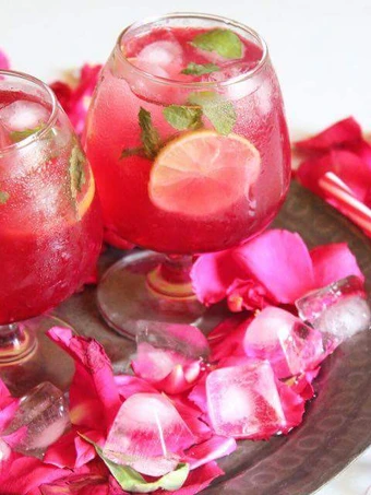 Easy Steps to Make Rose Lemonade with homemade rose syrup the Perfect You can take Joss in your mouth
