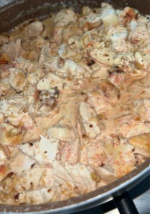 صورة لوصفة صدور دجاج مشوية مع الكريمة😋