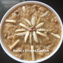A picture of Anjeer halva.