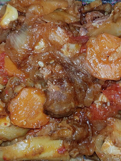 عکسی از دستور تاس کباب گوشت و بادمجان