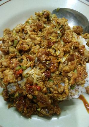 Foto resep Nasi telor orak arik semaunya