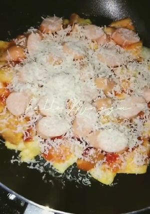 Foto resep Pizza teflon simple