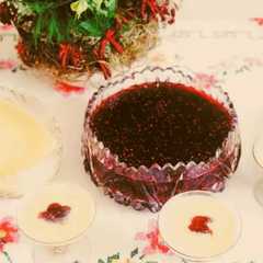 Una foto de Perlas de sagú al vino tinto (sin gluten)