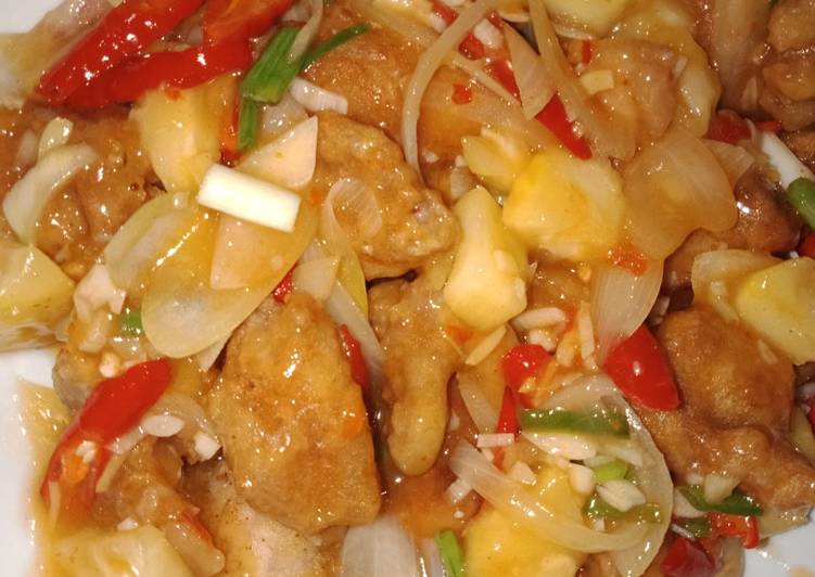 Cara Gampang Membuat Ayam fillet asam manis, Lezat