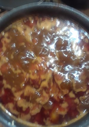 A picture of Beef and Black Bean Enchilada Chili.