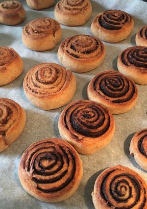 Túró alapú (diós és kakaós) csiga recept fotója