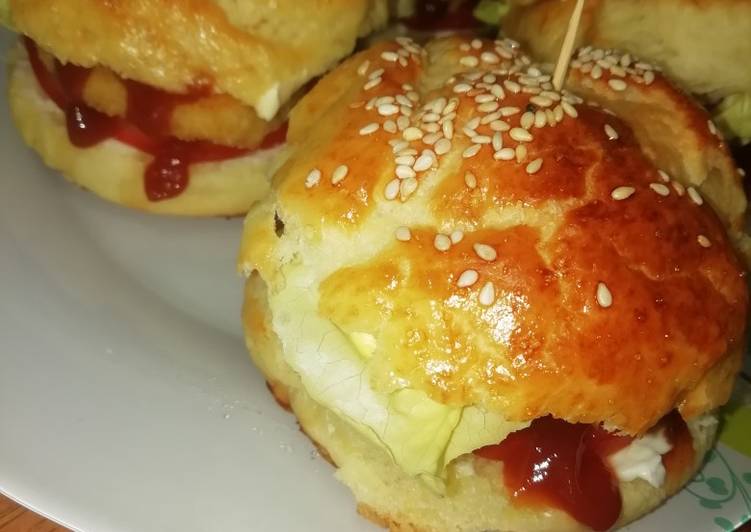 برجر بالدجاج المقرمش