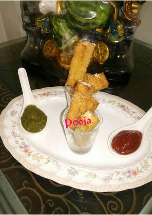 क्रिस्पी सूजी फिंगर्स (crispy suji fingers recipe in hindi) रेसिपी मुख्य फोटो