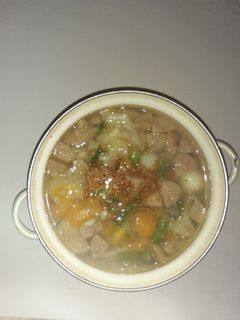 Foto resep Sayur sop bakso dan telur puyuh