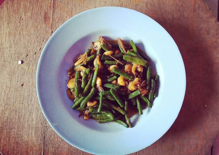 Tumis Kacang Panjang Udang