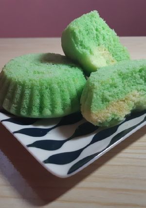 Foto resep Bolu Pandan Kukus Praktis