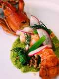 กุ้งก้ามแดงลุยสวน