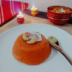 A picture of Poha Kesari.
