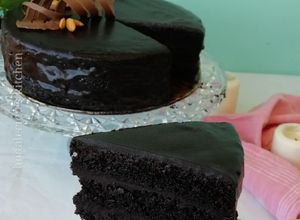 صورة لوصفة كيك الفادج بالشوكولاته
