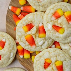 Candy Corn Sugar Cookies A picture of Candy Corn Sugar Cookies.