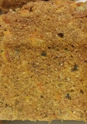 Una foto de Faina integral de zanahoria!