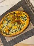 Pastel de acelgas con tocino ahumado