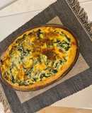 Pastel de acelgas con tocino ahumado
